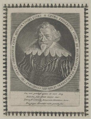 Bildnis des Georg Fridericvs Comes de Hohenloh