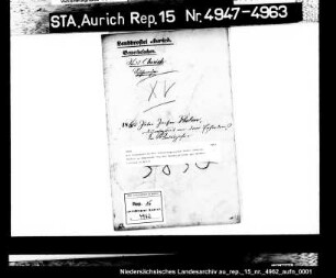Die Dispensation des Schustergesellen Peter Janssen Thoben in Engerhafe von der Wanderpflicht zur Niederlassung in Walle