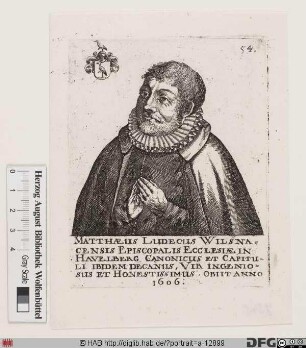 Bildnis Matthäus Ludecus (eig. Lüdecke)