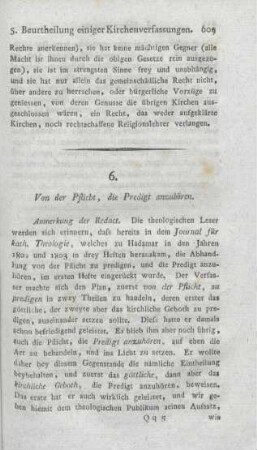 609-661 Ueber die Pflicht, die Predigt anzuhören