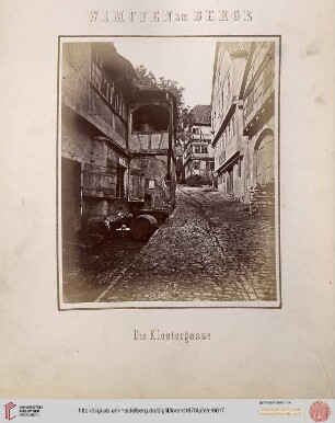 17. Wimpfen am Berge: Die Klostergasse