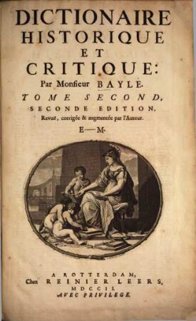 Dictionaire Historique Et Critique, 2. E - M