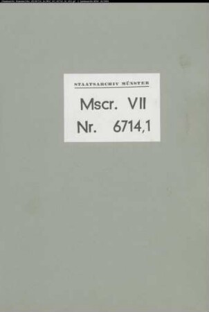 Abschriften von Urkunden des Klosters Helmarshausen, die an das Staatsarchiv Marburg abgegeben wurden