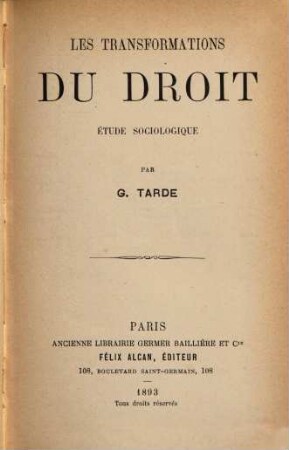 Les transformations du droit : étude sociologique