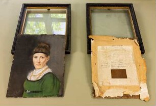 Porträts - Wilhelmine Marie Peters, geb. Michaelsen und Jakob Jansen Peters, Kapitän