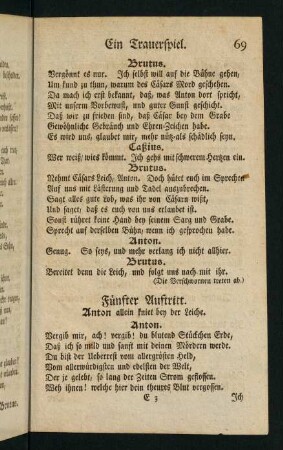 Fünfter Auftritt. - Zehnter Auftritt.