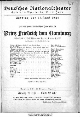 Prinz Friedrich von Homburg