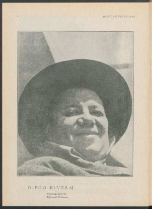 Diego Rivera : Photograph by Edward Weston