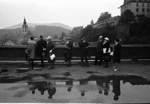 Baden-Baden: Journalisten auf der Dachterrasse