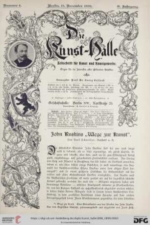 4: John Ruskins "Wege zur Kunst"