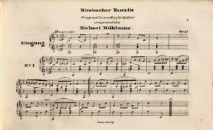 Miesbacher-Tanz'ln, Original-Ländler und Trompeten-Polka : für Zither ; op. 40, 41