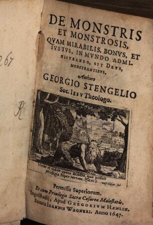 De monstris et monstrosis ...
