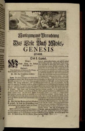 Auslegung und Betrachtung Uber Das Erste Buch Mosis, Genesis genannt