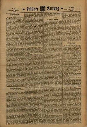 Zweite Ausgabe vom Samstag, den 24. Juni 1911.