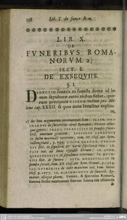 Lib. X. Funeribus Romanum