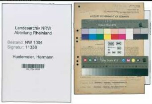 Entnazifizierung Hermann Huelemeier , geb. 24.10.1900 (Rangiermeister)