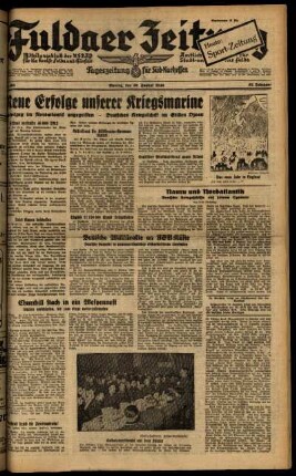 Ausgabe vom Montag, den 30. Dezember 1940.