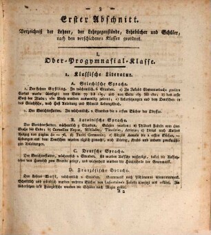 Jahresbericht der K. Studienanstalt zu Kaiserslautern. 1823
