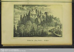 Ruinen der "Burg Oybin". Westseite