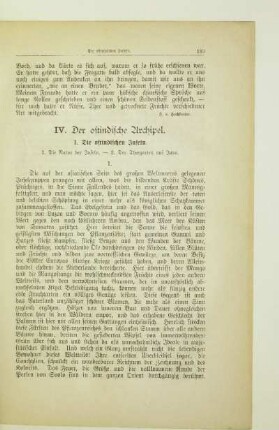 IV. Der ostindische Archipel.