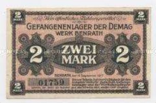 Gefangenenlager der Demag, Benrath, 2 Mark