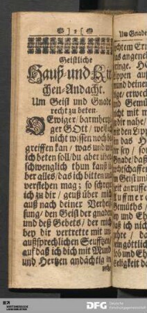 Geistliche Hauß- und Kirchen-Andacht.