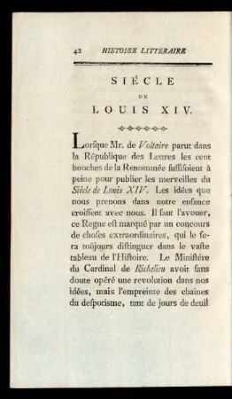 Siécle De Louis XIV.