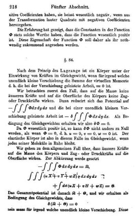 §. 84. Princip des Lagrange