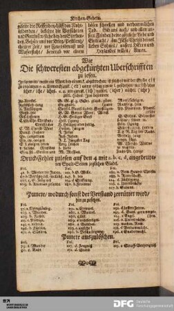 Wie die schweresten abgekürtzten Uberschrifften zu lesen.