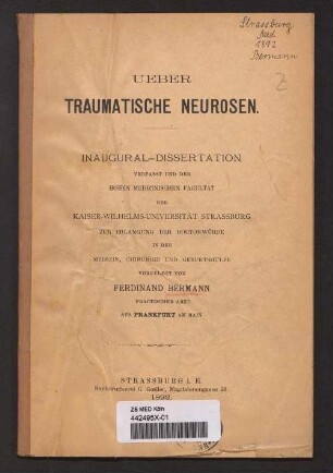 Ueber traumatische Neurosen