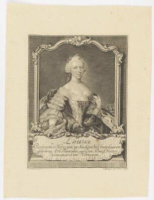 Bildnis der Louisa, Herzogin zu Sachsen Hildburghausen