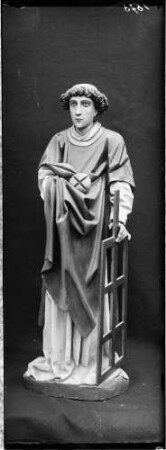 Bohlsbach Katholische Sankt Laurentius Kirche Heiligenfigur des heiligen Laurentius (16. Jahrhundert)