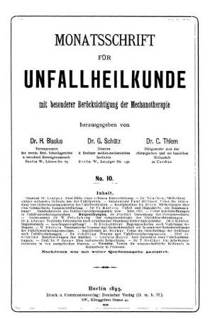 No. 10. Berlin, 20. October 1895. II. Jahrgang