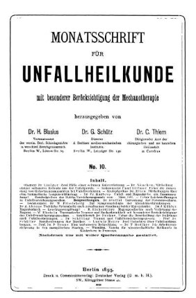No. 10. Berlin, 20. October 1895. II. Jahrgang