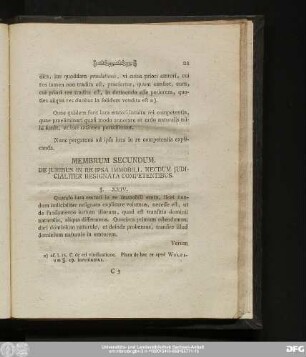 Membrum Secundum. De Iuribus In Re Ipsa Immobili, Necdum Iudicialiter Resignata Competentibus.