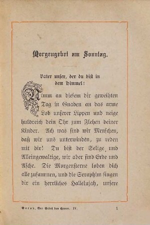 Das Gebet des Herrn in Morgen- und Abendgebeten : Mit einem Titelbild