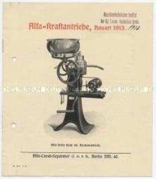 Alfa-Kraftantriebe, Bauart 1913.