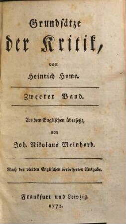 Grundsätze der Kritik, 2