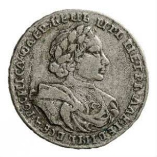 Münze, 50 Kopeken, 1/2 Rubel, 1720