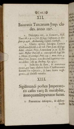 XIII. Sigismundi postea Imperatoris casus varii