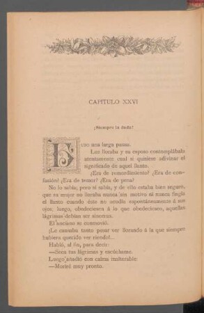 Capítulo XXVI - ¡Siempre la duda!