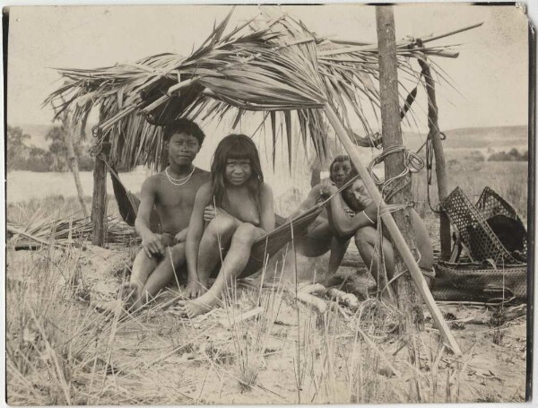 Kotingego - Indians on the Ireng River on the border between British Guiana and Brazil