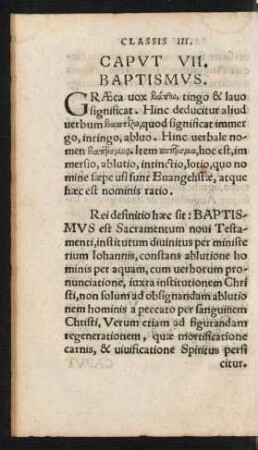 Caput VII. Baptismus.