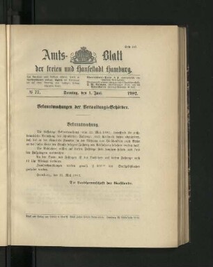 No. 77. 1. Juni. 1902.