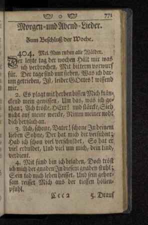 Morgen- und Abend-Lieder.