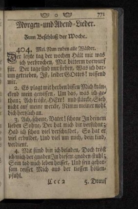 Morgen- und Abend-Lieder.