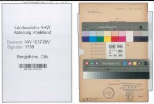 Entnazifizierung Otto Bergjohann , geb. 12.08.1910 (Vermessungsinspektor)
