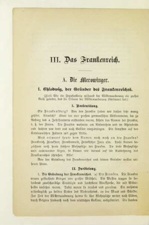 III. Das Frankenreich