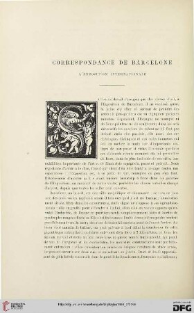 2. Pér. 38.1888: L' exposition internationale : correspondance de Barcelone