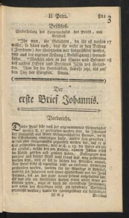 Der erste Brief Johannis.